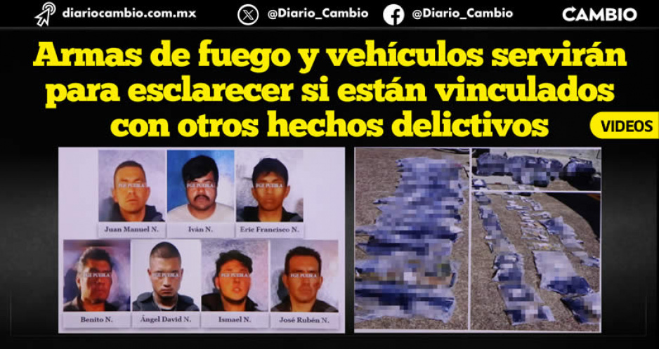 Comando armado detenido en Cuautlancingo está  ligado a otros hechos violentos en Puebla: Fiscalía