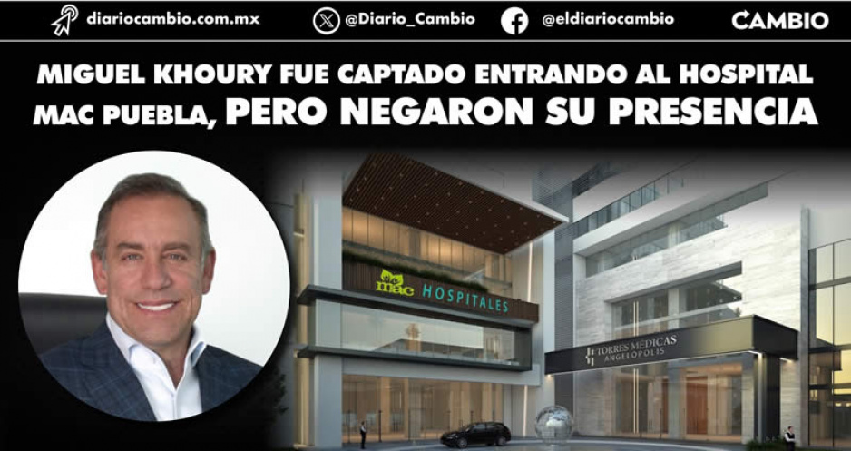 Miguel Khoury acude al Hospital Mac a dos días del paro por falta de pagos, pero evita dar la cara