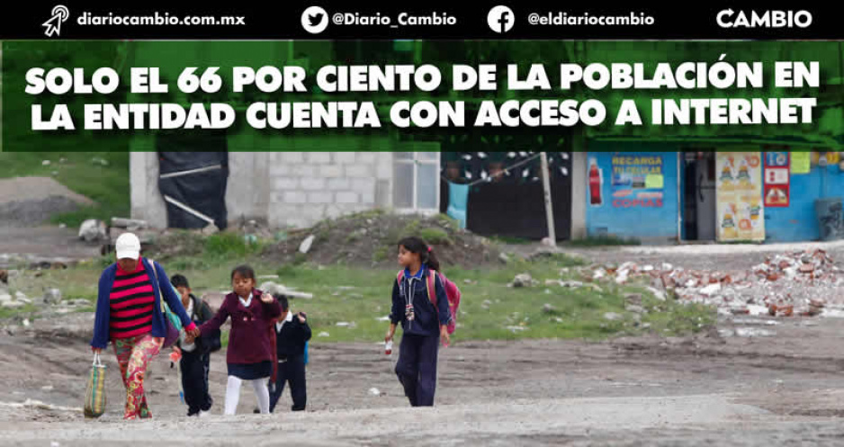 Solo el 55 % de los poblanos tiene internet en su casa y el 72 % tiene un smartphone