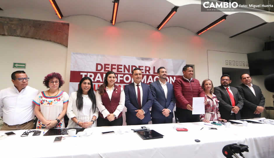 Diputados de Morena y PT firman el Manifiesto de Unidad para la Transformación de Puebla
