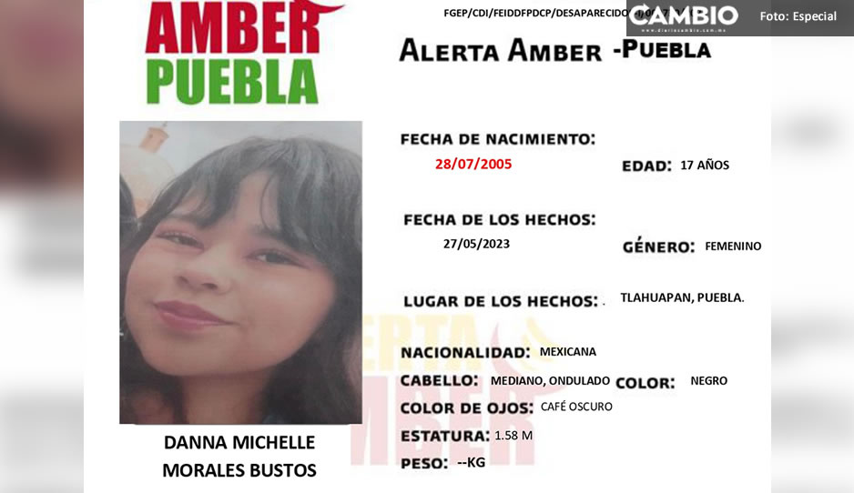 ¡Ayúdala a regresar a casa! Danna Michelle de 17 años desapareció en Tlahuapan