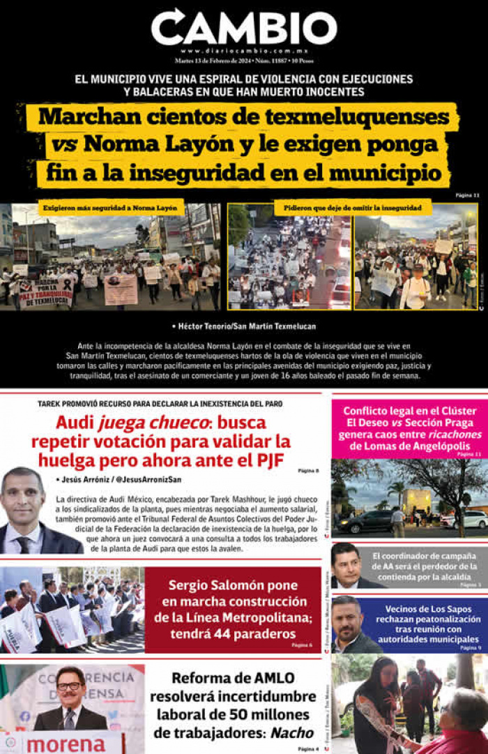 Marchan cientos de texmeluquenses  vs  Norma Layón y le exigen ponga fin a la inseguridad en el municipio