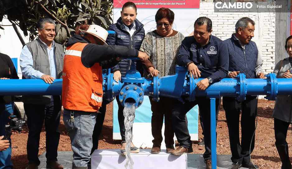 Más Agua para Cholula: Cumple gobierno de Paola Angon con las familias inaugurando el pozo 4