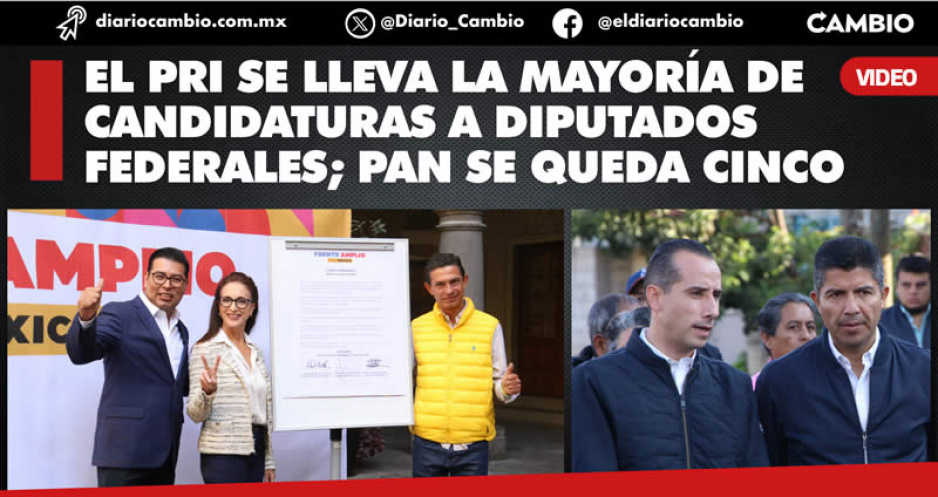 PRI lleva mano por las diputaciones Federales, obtiene 7, el PAN 5 y PRD 4