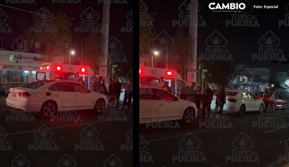 Conductores distraídos desatan carambola en Reforma; hay dos heridos (VIDEO)