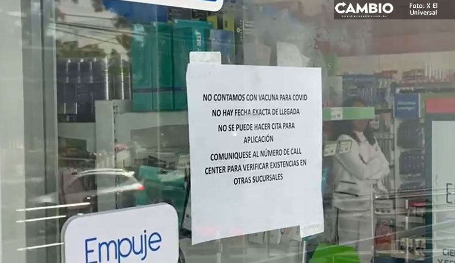 ¡Hay desabasto! Continúan agotadas vacunas Pfizer en farmacias