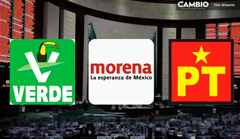 Así quedan repartidas las diputaciones federales en Puebla de Morena, PT y Partido Verde