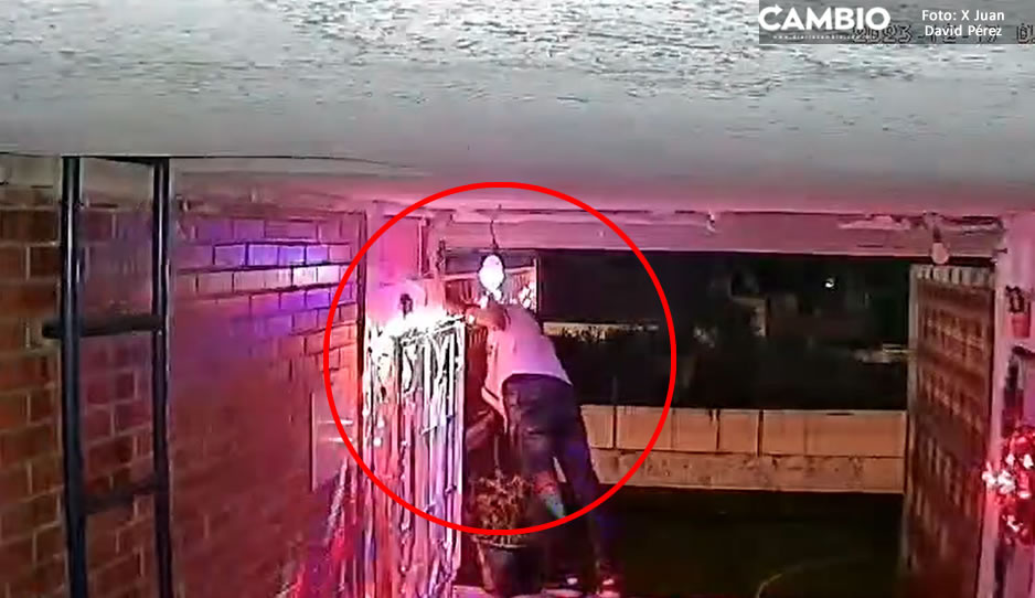 VIDEO: ¿Para un amarre? Lo captan robando los calzones de su vecina en San Ramón