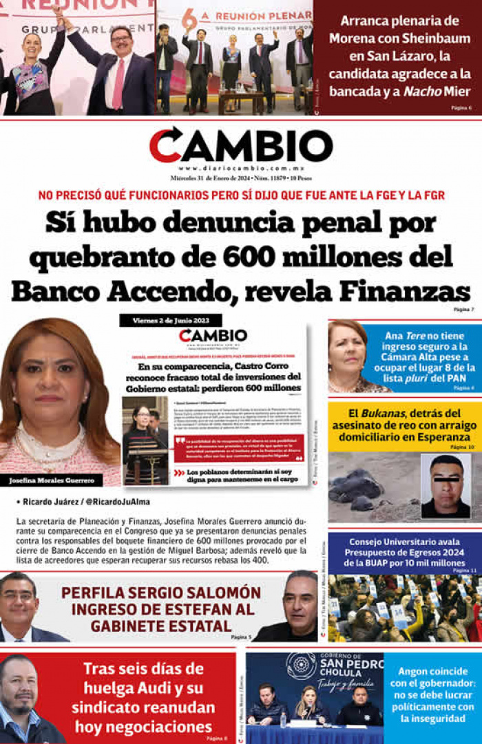 Sí hubo denuncia penal por quebranto de 600 millones del  Banco Accendo, revela Finanzas