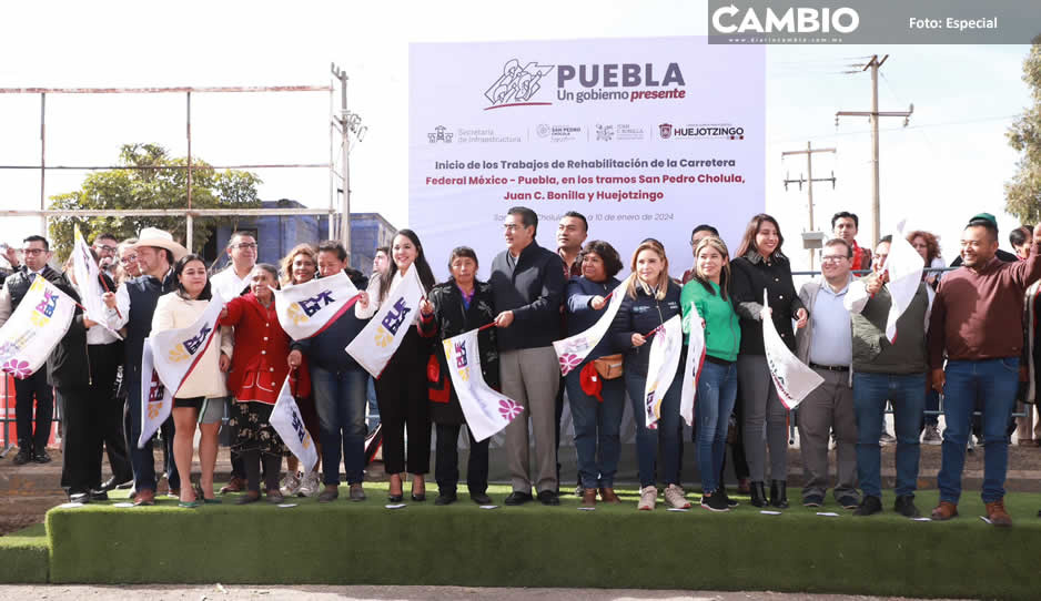 Sergio Salomón anuncia que rehabilitará la federal México-Puebla por 102 millones (VIDEO)