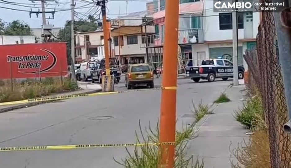 Acribillan a hombre en colonia de Texmelucan (FUERTE FOTO)