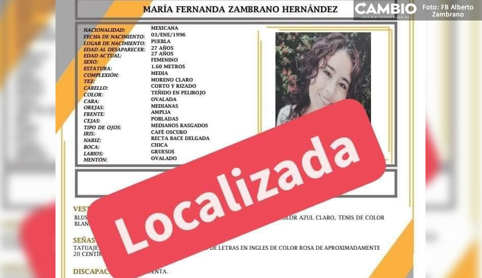 ¡Gracias por compartir! Localizan sana y salva a María Fernanda; ya está con su familia