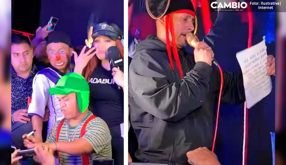 VIDEO: ¡Terminó mal! Así fue el bochornoso reencuentro entre Medio Metro y Sonido Pirata en Puebla