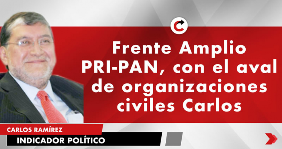 Frente Amplio PRI-PAN, con el aval de organizaciones civiles