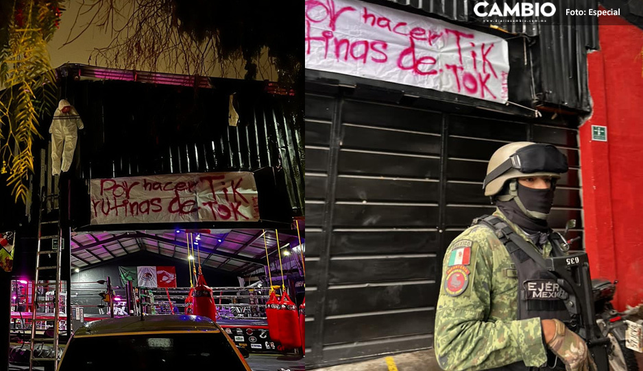 ¡Hermano cayó la ley! Gimnasio decorado con embolsados es inspeccionado por militares en Saltillo (FOTOS)