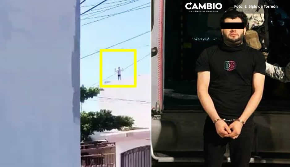 VIDEO: Entre techos de casas, así intentó escapar “El Nini” de la Guardia Nacional