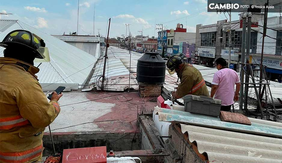 Evacúan a más de mil personas por fuga de gas en mercado de Atlixco