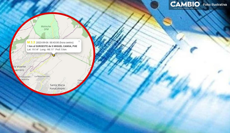 ¿Queeeeé minisismo en Canoa? Protección Civil reporta sismo de 3.3 en la junta auxiliar de Puebla