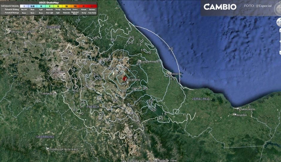 ¡Tiembla en Puebla! Se registra sismo de magnitud 4.3 con epicentro en Ciudad Serdán