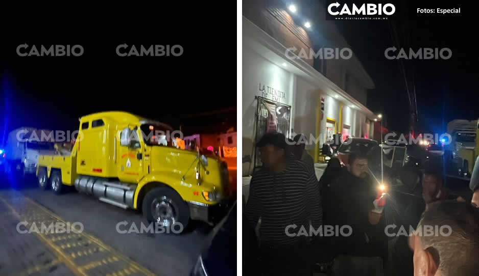 Caos en Tianguismanalco: transportistas bloquean vialidad por extorsiones