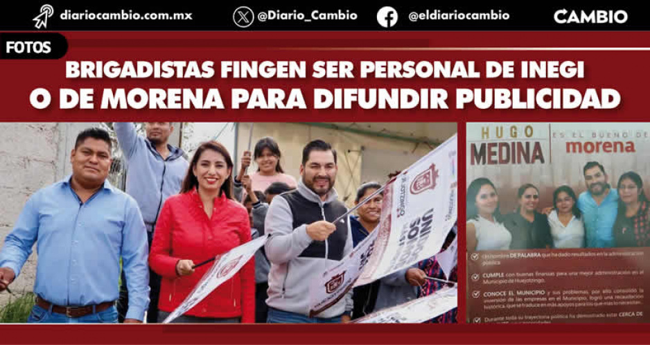 Angélica Alvarado manda su personal a realizar promoción a favor de su tesorero Hugo Medina