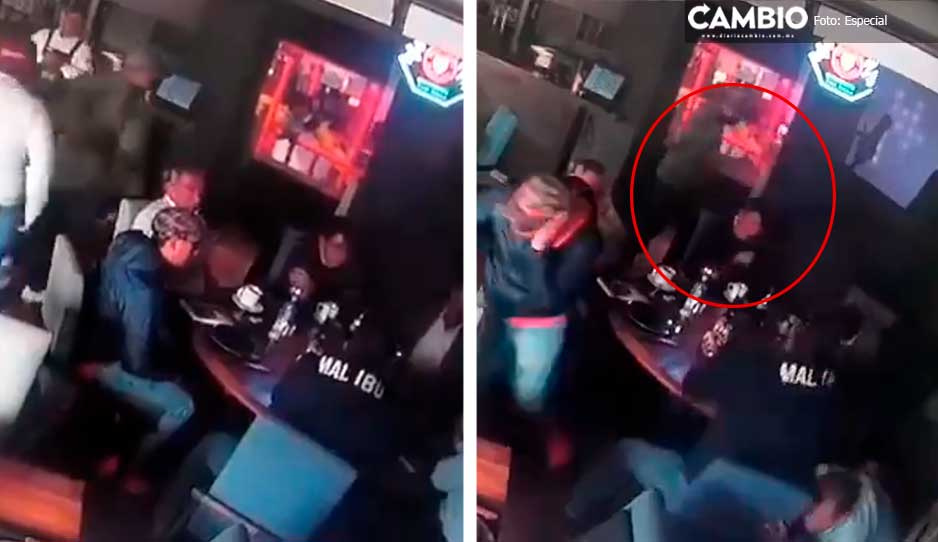 VIDEO: Captan brutal ejecución de empresario en un restaurante de Aguascalientes