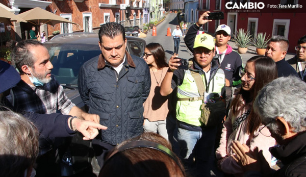 Vecinos de Los Sapos se manifiestan por arranque de pruebas piloto de peatonalización (VIDEO)
