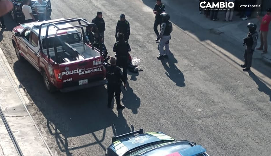 ¡Les dieron con todo! Vecinos justicieros detienen y golpean a ladrones en San Jerónimo Caleras