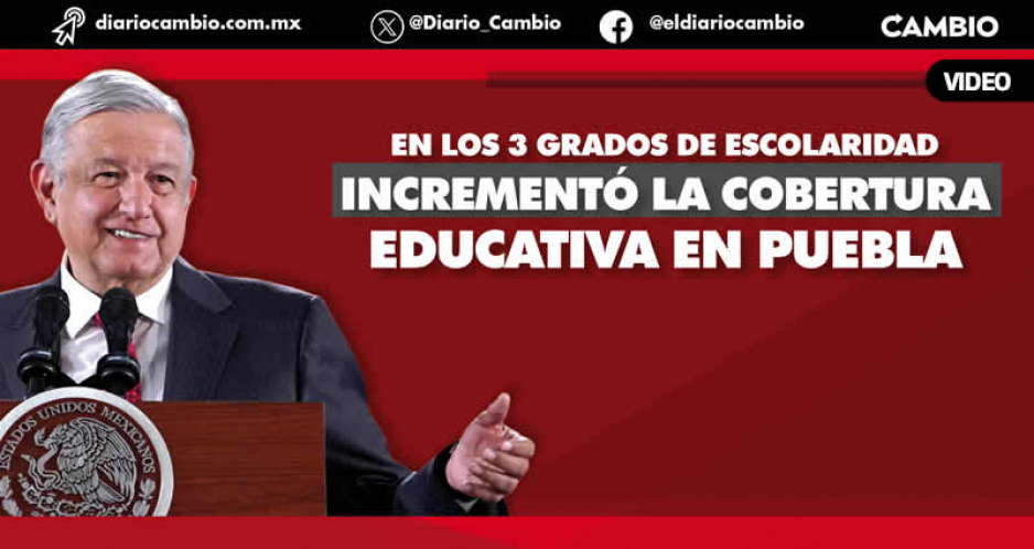 5to Informe de AMLO revela mayor cobertura educativa en Puebla y la disminución de delitos