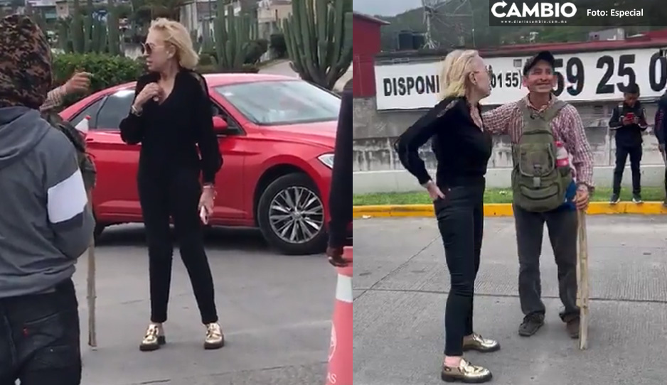 Captan a Laura Bozzo negociando su paso durante bloqueo en Chilpancingo  (VIDEO)