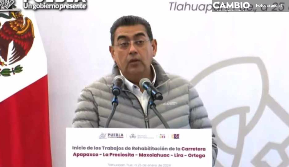 Sergio Salomón encabeza rehabilitación de la Tlahuapan-Tlalancaleca (VIDEO)
