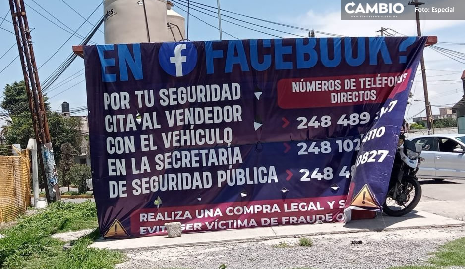 Realizan campaña de prevención para evitar robos por Facebook en Texmelucan