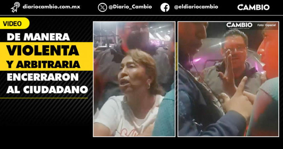 ¡Otro escándalo más! Policías de Huejotzingo detienen y golpean a ciudadano que grababa su actuar