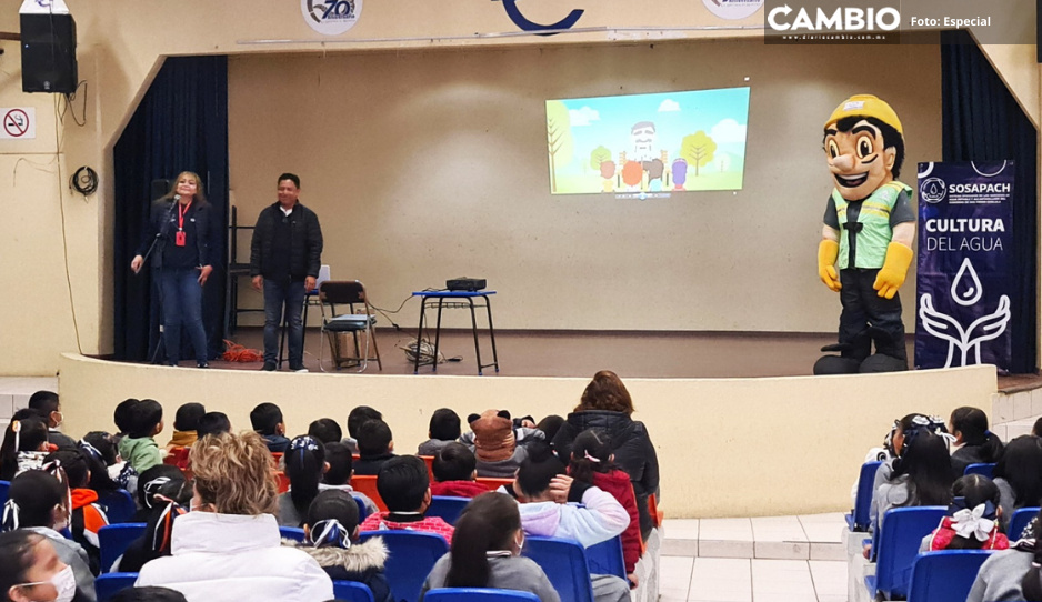 Fomenta gobierno de Paola Angon la cultura del agua en las escuelas de Cholula