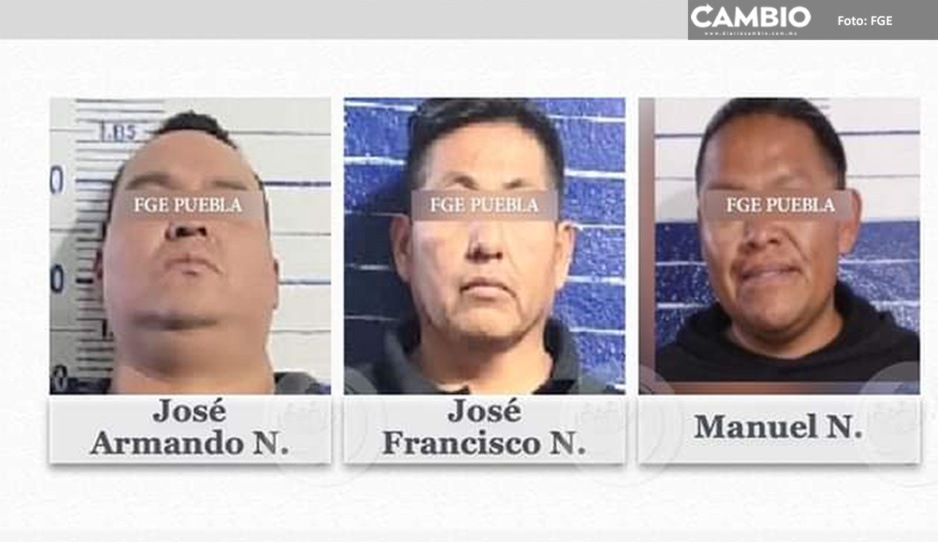 Ellos son los tres custodios que ayudaron a escapar a  ‘El Chinchola’ en Cereso de Tehuacán