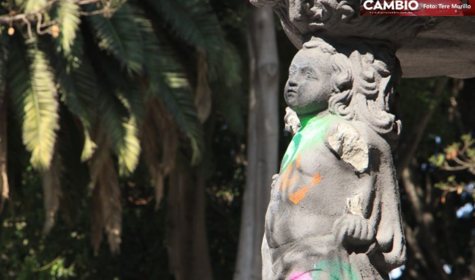 FOTOS: Así quedó la Fuente de San Miguel tras el 8M