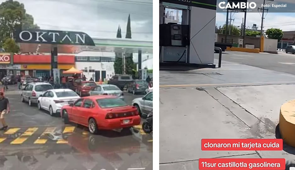 Poblana acusa a gasolinera Oktan de Castillotla de clonar su tarjeta de débito (VIDEO)