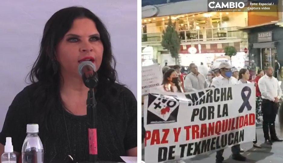 Norma Layón minimiza marcha en Texmelucan: “solo fueron 120 ciudadanos”