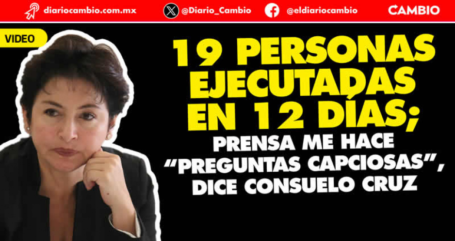 Consuelo Cruz niega que le quedó grande el cargo: 24 horas después ocurre la masacre en Xonacatepec