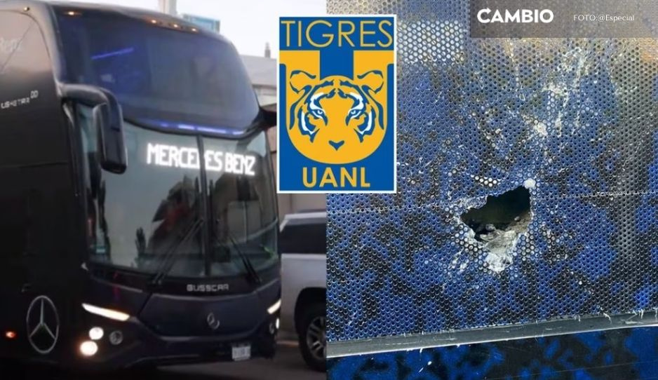 ¡Les dieron su &quot;bienvenida&quot;! Aficionados del América apedrean camión de Tigres llegando al Azteca