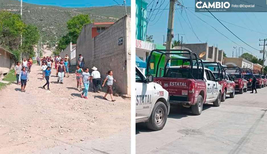 ¡A machetazo y puño! Se arma batalla campal entre familias de Chapulco por venta de gas LP