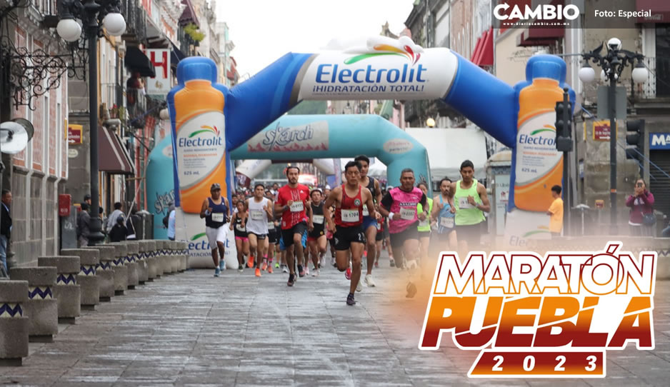 ¡Toma nota! Estas calles cerrarán el domingo por el “Maratón Puebla 2023”