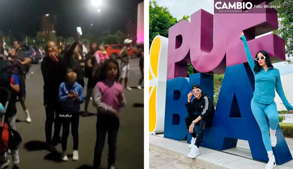 Kimberly Loaiza y Juan de Dios Pantoja desairan a fans poblanos previo a su show (VIDEO)