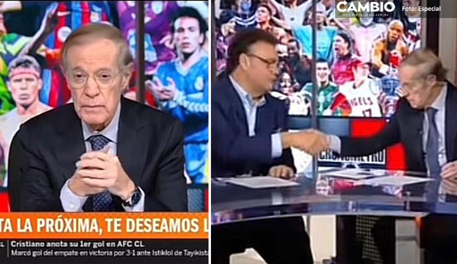 Entre lágrimas José Ramón Fernández se despide de su pupilo y palero, Faitelson (VIDEO)
