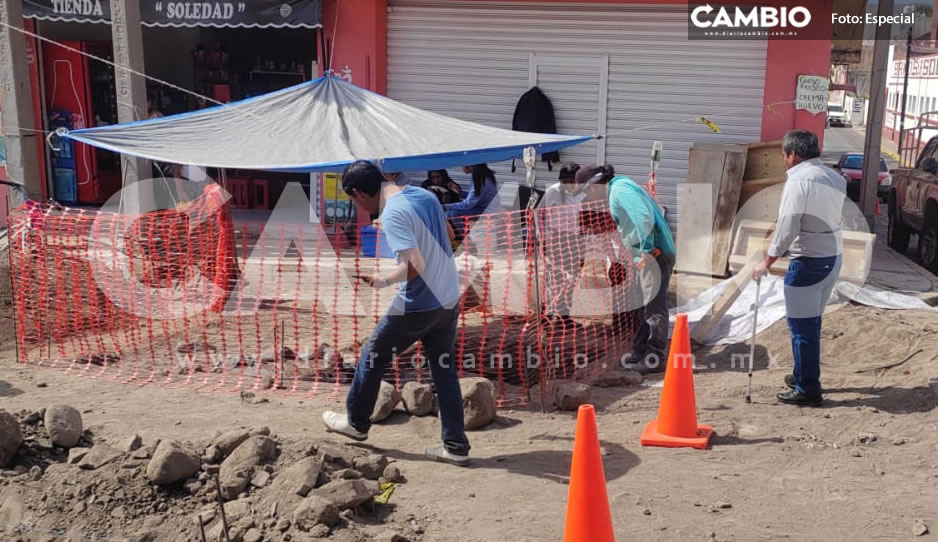 Hallan dos osamentas prehispánicas en Atlixco