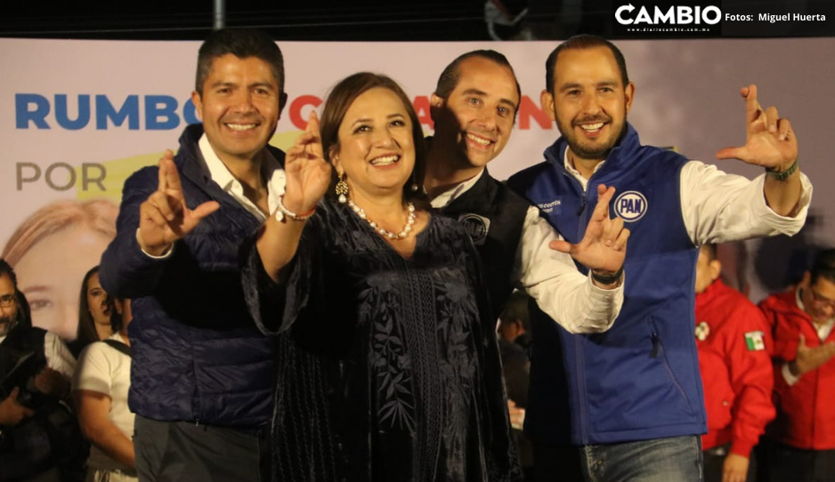 Lalo y Riestra cierran precampaña en la Romero Vargas arropados por Xóchitl Gálvez (VIDEO)
