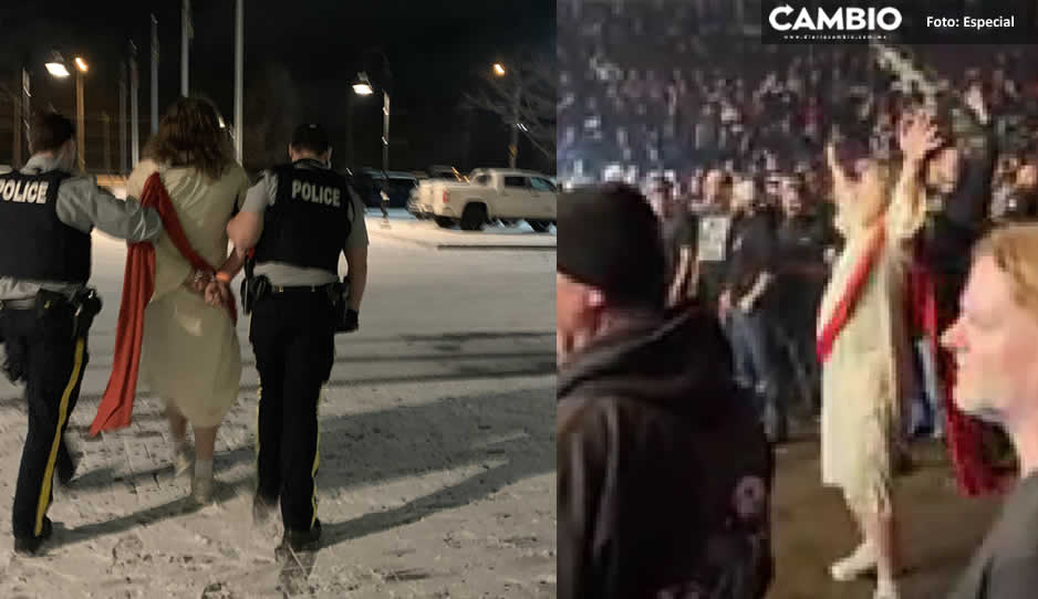 ¡Diosito lo abandonó! Metalero vestido de Jesús es arrestado en concierto