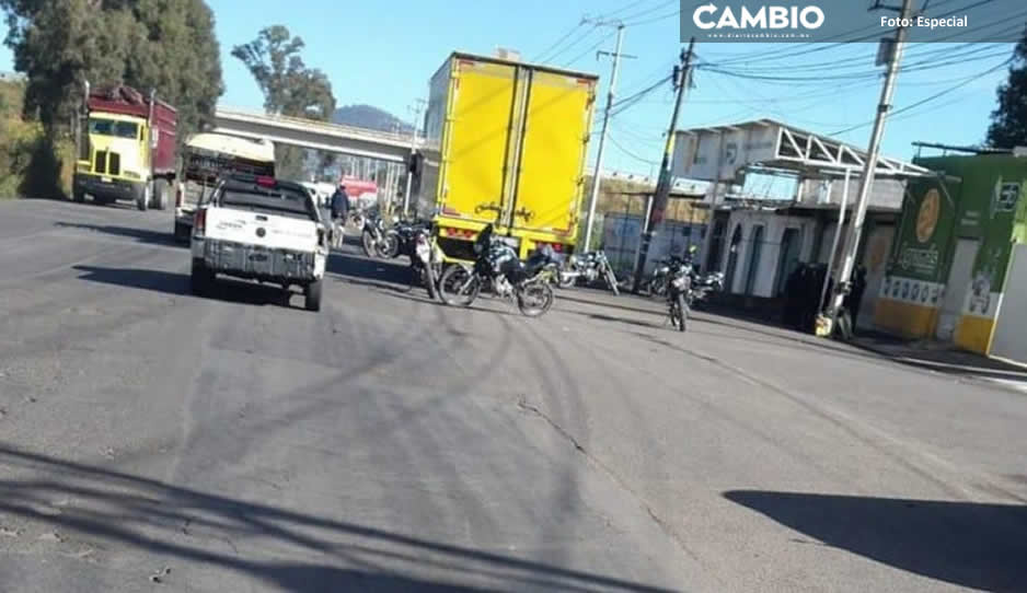 Recuperan camión robado en Texmelucan; hay un detenido