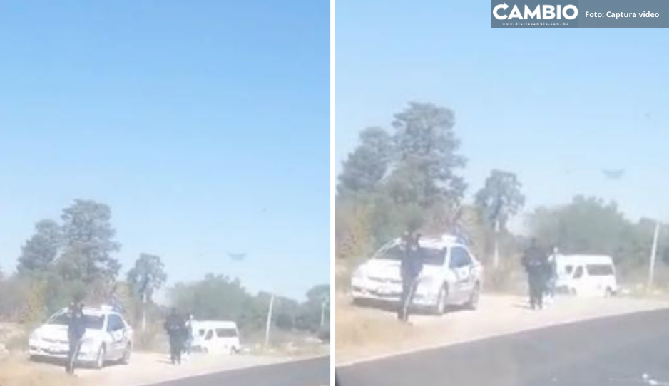 Aparatoso choque entre unidades del Ayuntamiento deja daños materiales en Tlacotepec (VIDEO)
