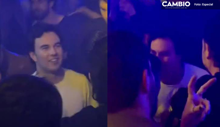 Captan a Checo Pérez en antro cantando al ritmo de Carin León (VIDEO)